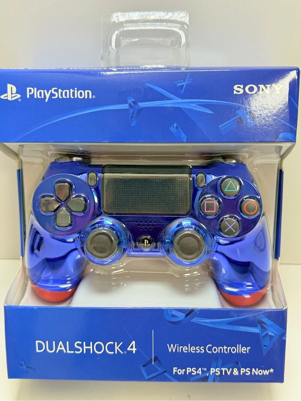 Sony DualShock 4 Wireless Controller - Metallic Blue with Red Accents